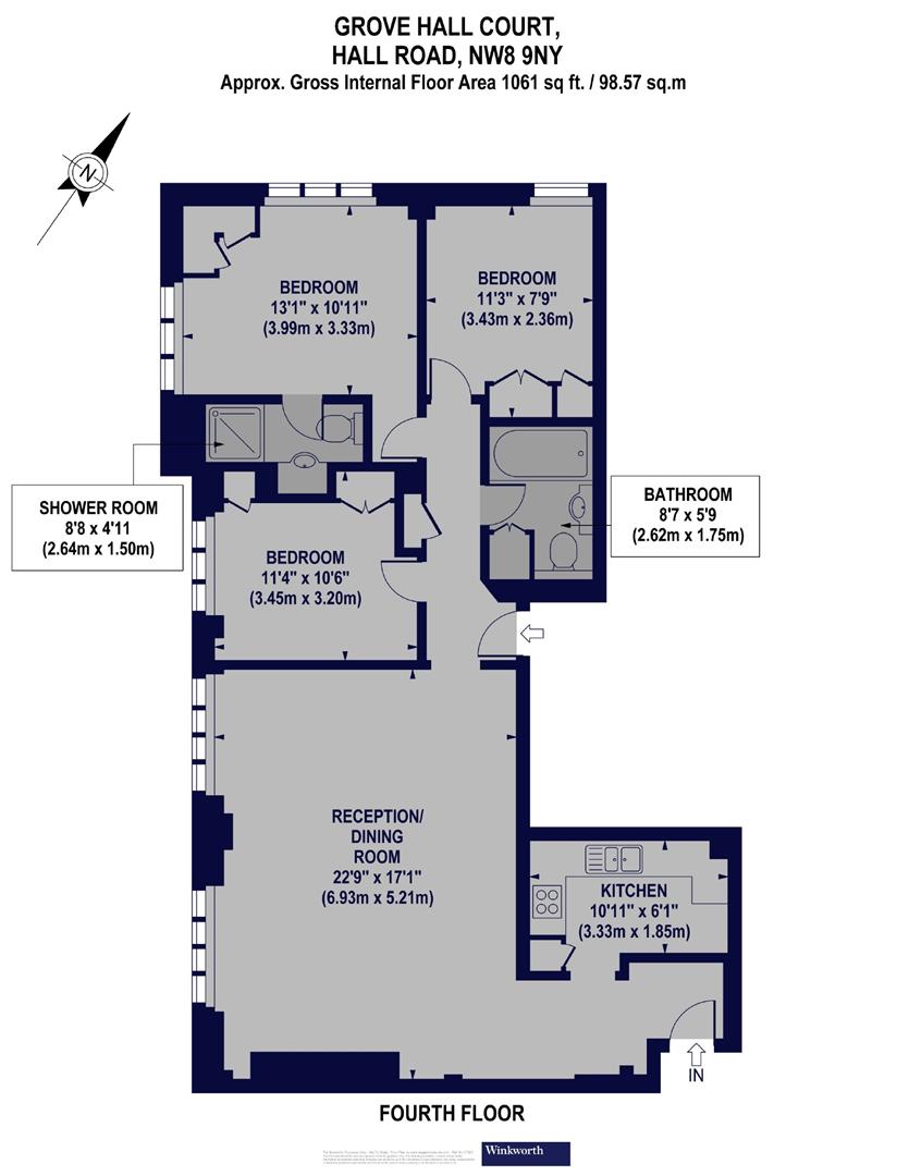 Grove Hall Court, Hall Road, St Johns Wood, 3 bedroom Flat, 15200531